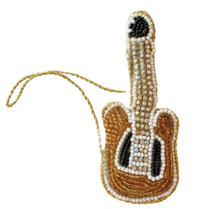 Handmade Guitar Embroidered Ornament