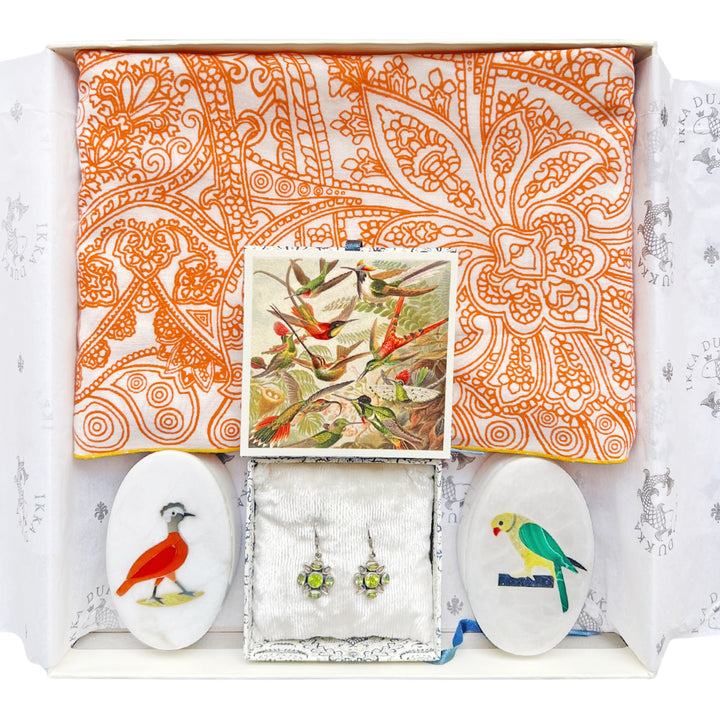 The Keepsake gift box for her in saffron