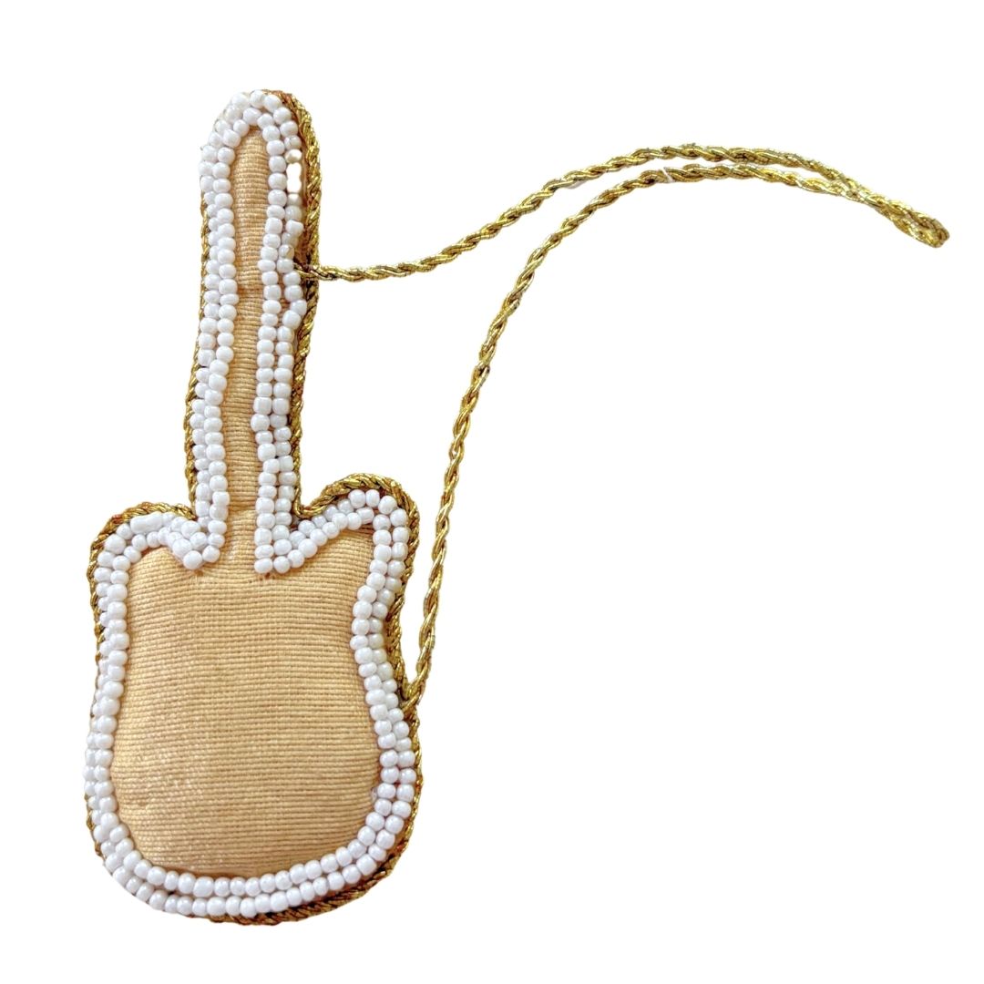 Handmade Guitar Embroidered Ornament