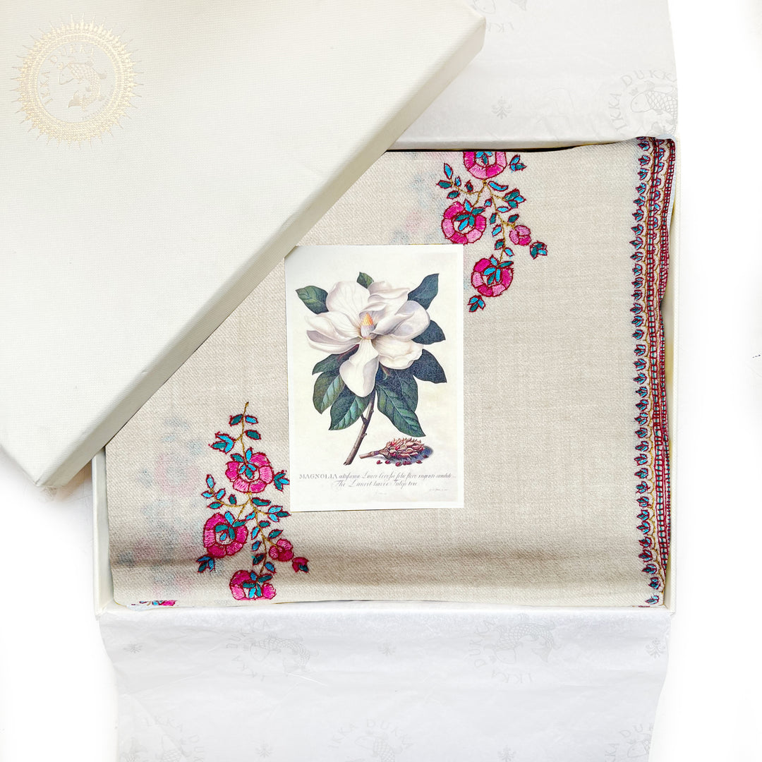 Pashmina Loom Embroidered Stole