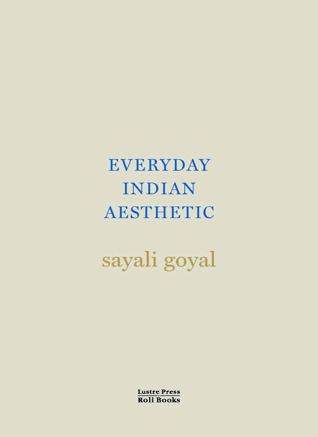 Everyday Indian Aesthetic Book