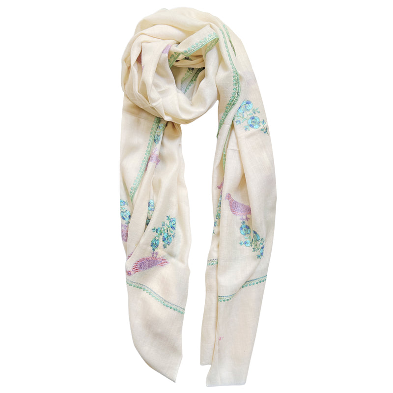 Pashmina Pipit Embroidered Stole