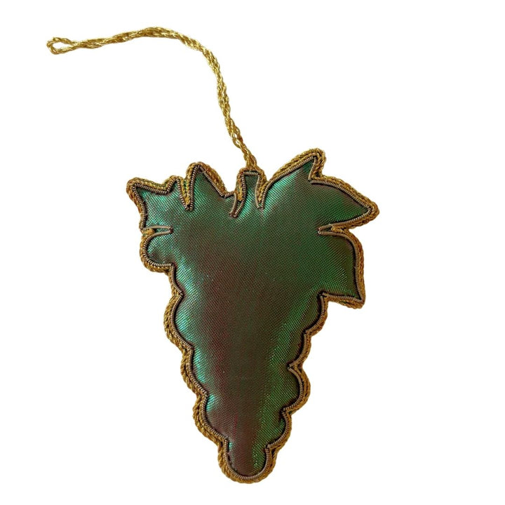 Handmade Grape Cluster Embroidered Ornament