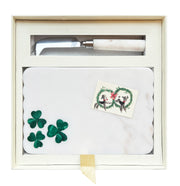 SHAMROCK CHEESE PLATTER SET