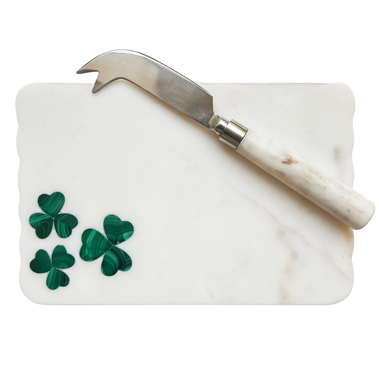 SHAMROCK CHEESE PLATTER SET