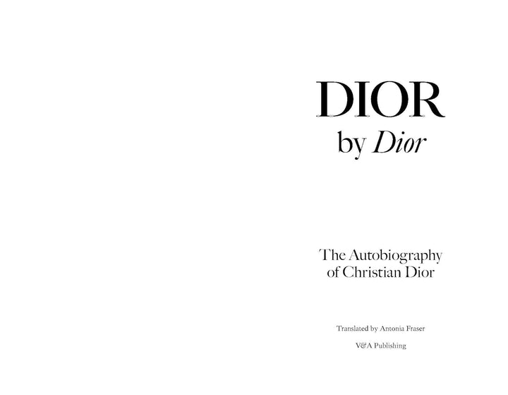 Dior by Dior: The Autobiography of Christian Dior Book