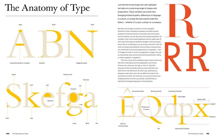 The Geometry of Type: The Anatomy of 100 Essential Typefaces Book