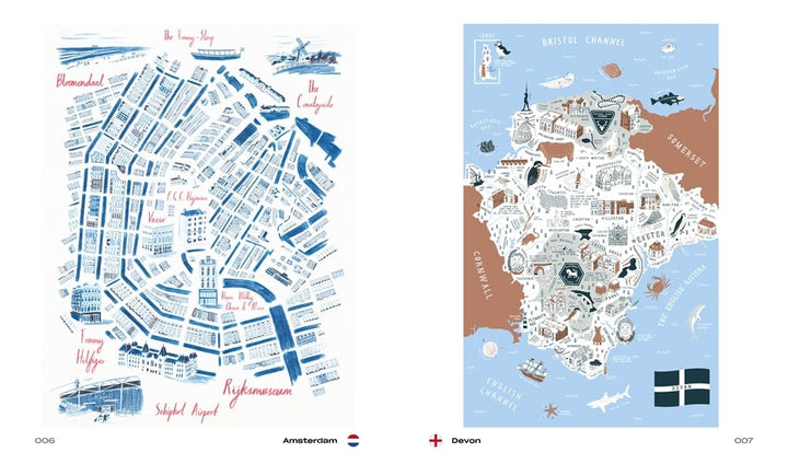 GET LOST! : Explore the World in Map Illustrations Book