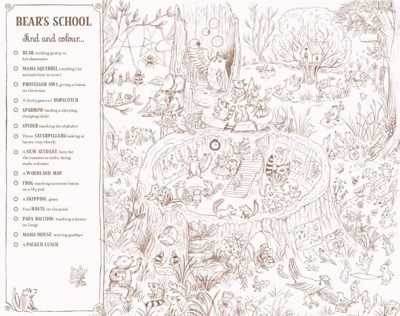 Brown Bear Wood: Colouring and Spotting Book