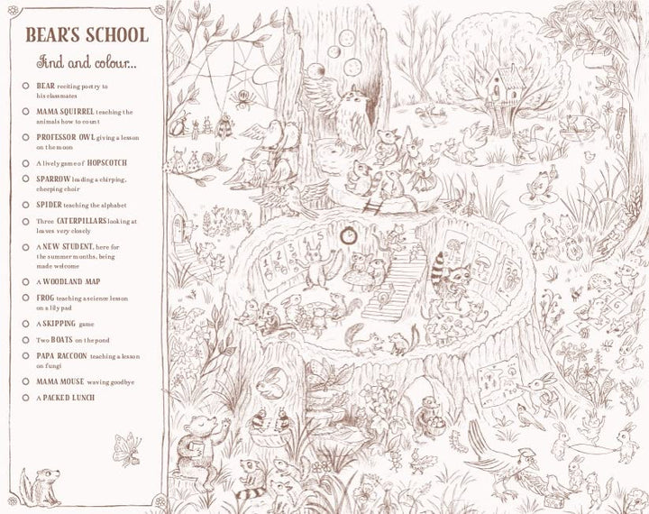 Brown Bear Wood: Colouring and Spotting Book