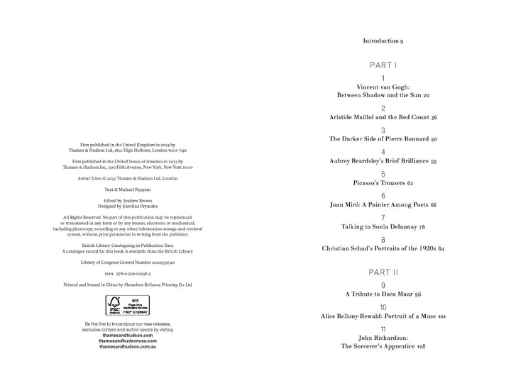 Artists' Lives Book