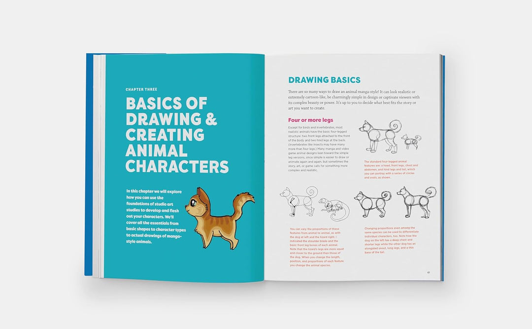 How to Draw Manga Animals: A Beginner's Guide to Creating Characters Book