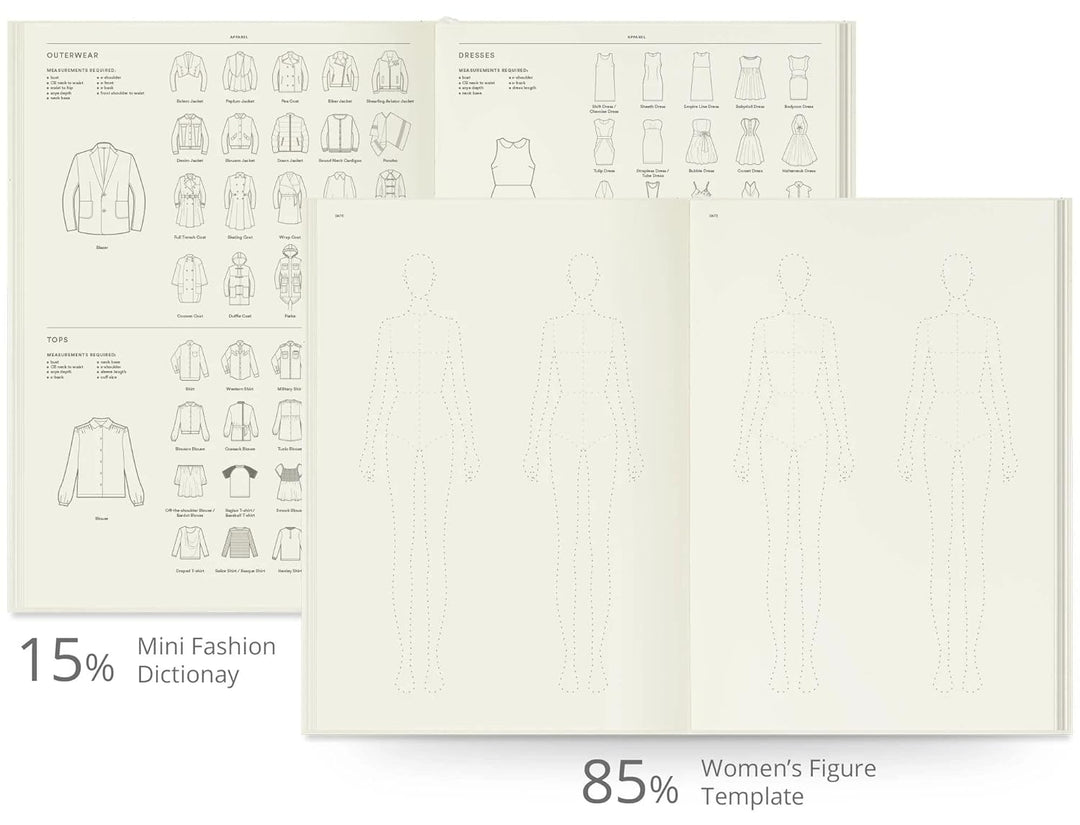 Fashionary Womenswear A4 Sketchbook