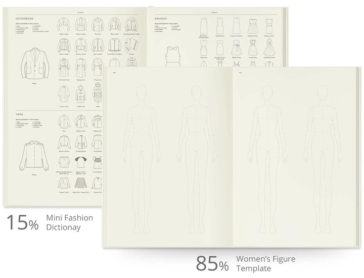 Fashionary Womenswear A4 Sketchbook