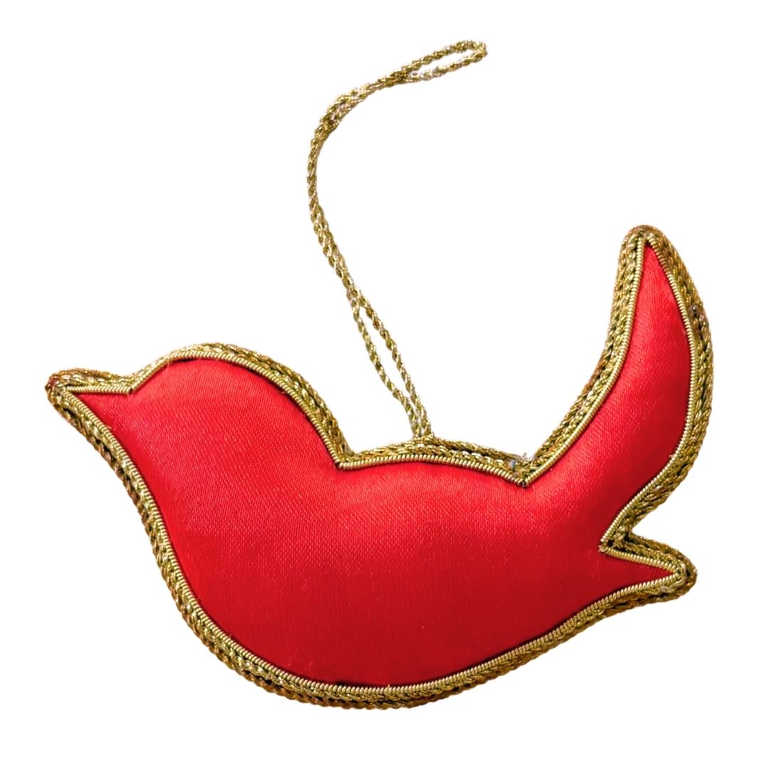 Handmade Hummingbird Embroidered Ornament