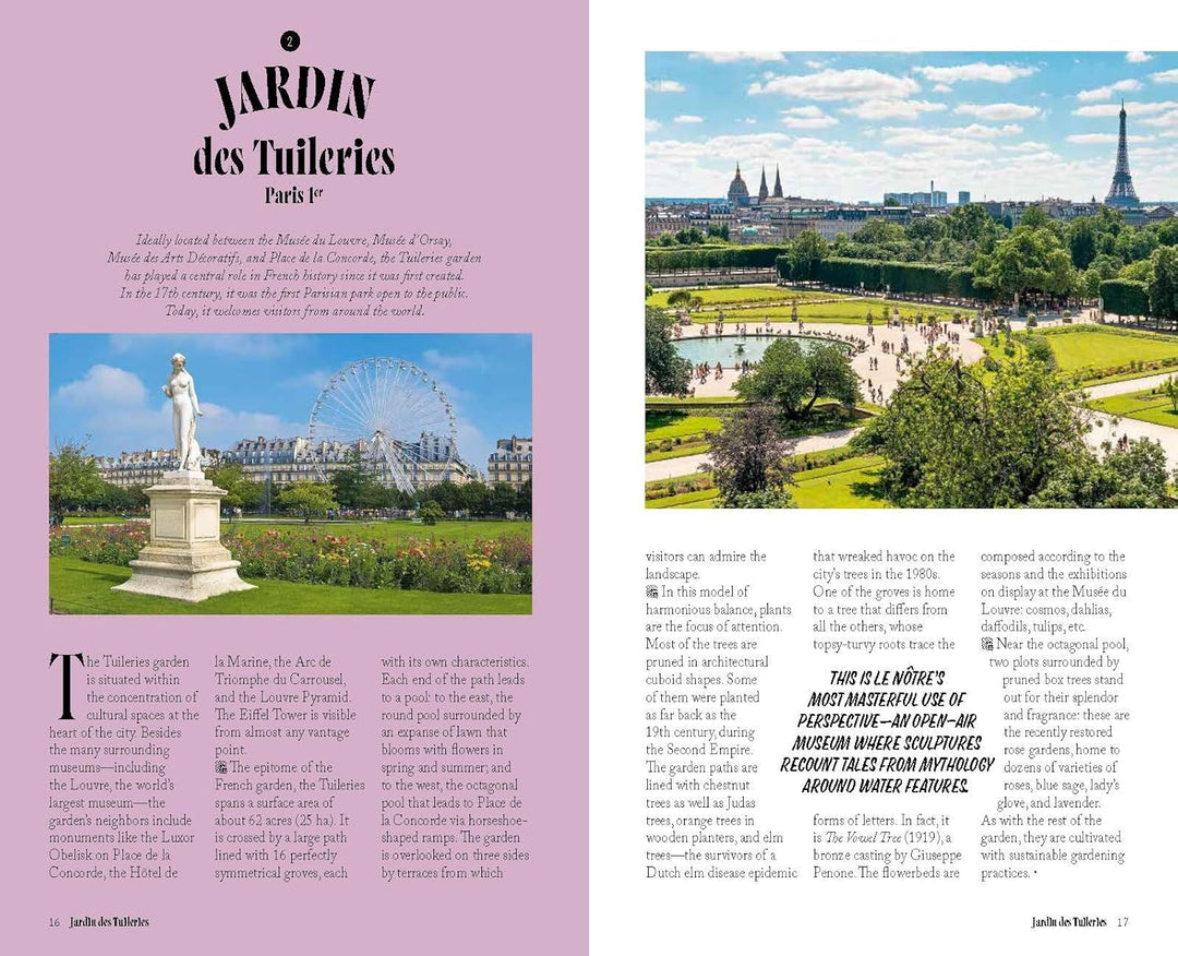 The Most Beautiful Gardens of Paris Book