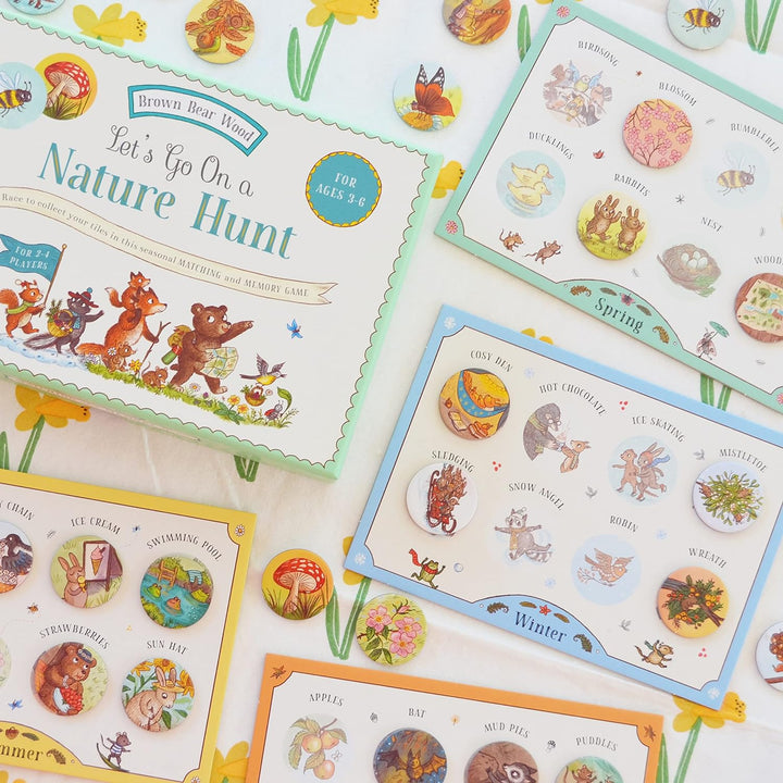 Let's Go On a Nature Hunt: Matching and Memory Game Book