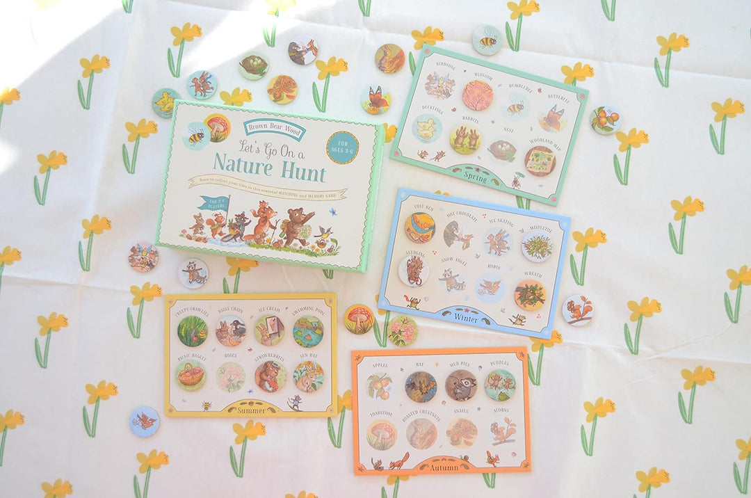 Let's Go On a Nature Hunt: Matching and Memory Game Book