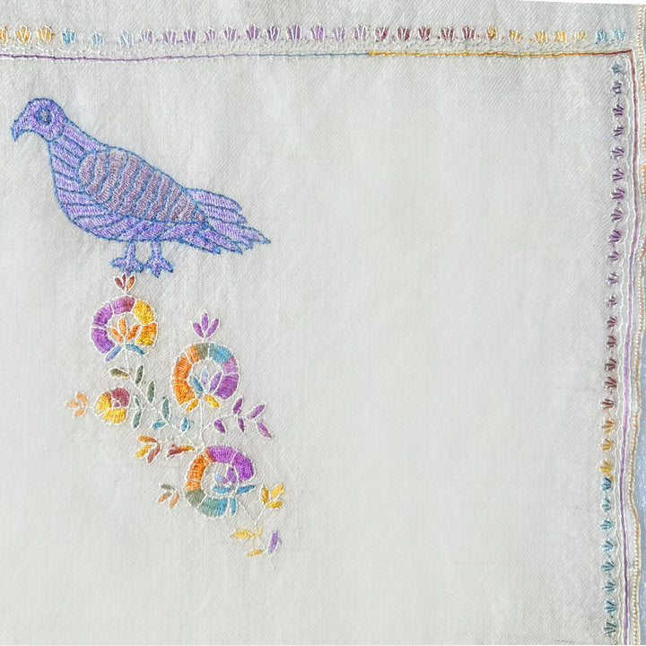 Pashmina Ibis Embroidered Stole