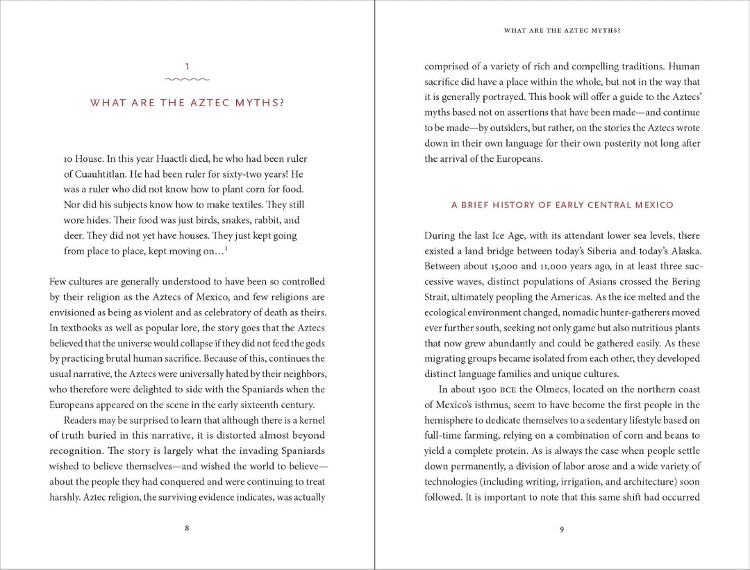 The Aztec Myths: A Guide to the Ancient Stories and Legends Book