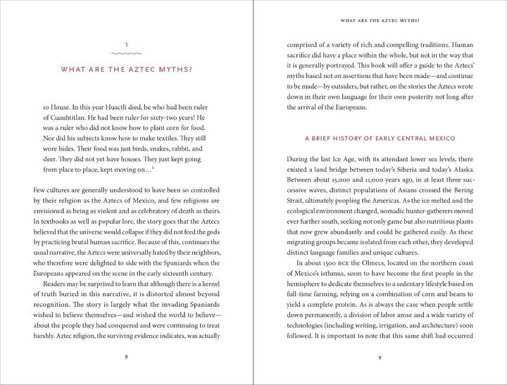 The Aztec Myths: A Guide to the Ancient Stories and Legends Book