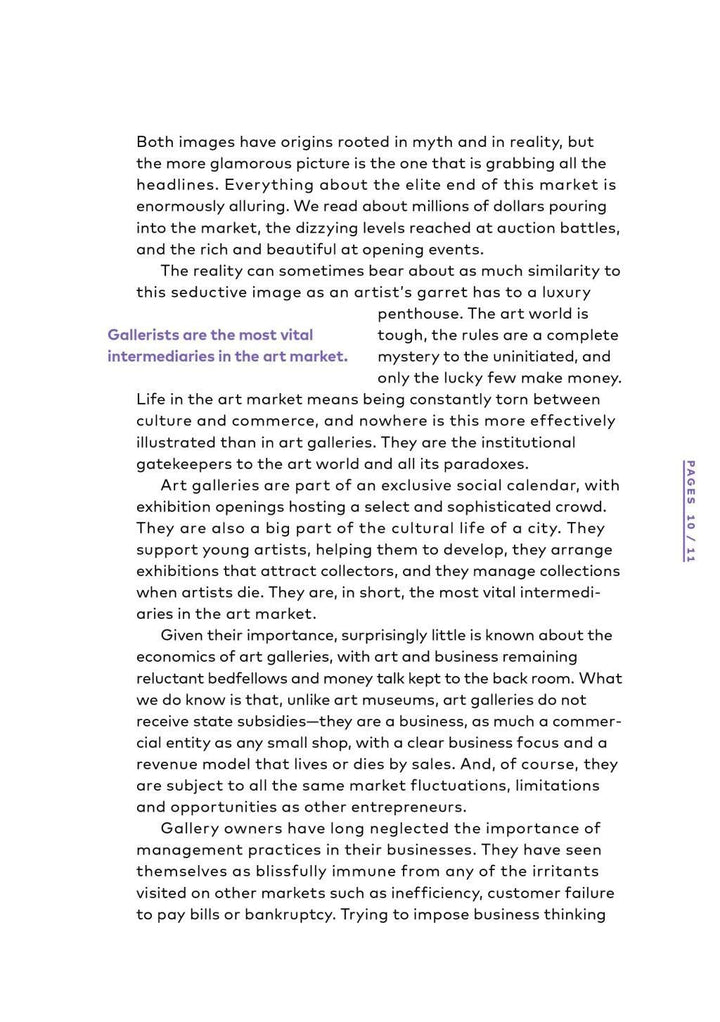Management of Art Galleries Book