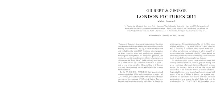 Gilbert & George: London Pictures Book