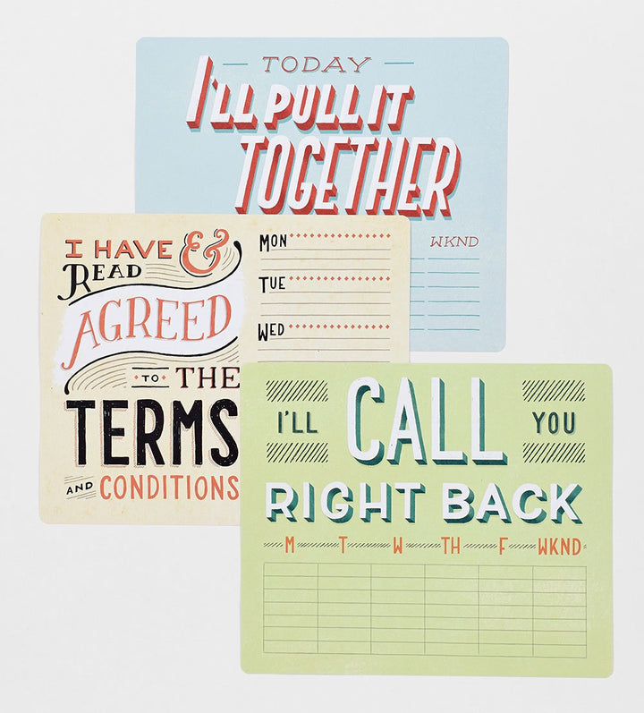 Daily Dishonesty: I Am Not a Workaholic (Notepad and Mouse Pad): 54 Sheets, 6 Designs