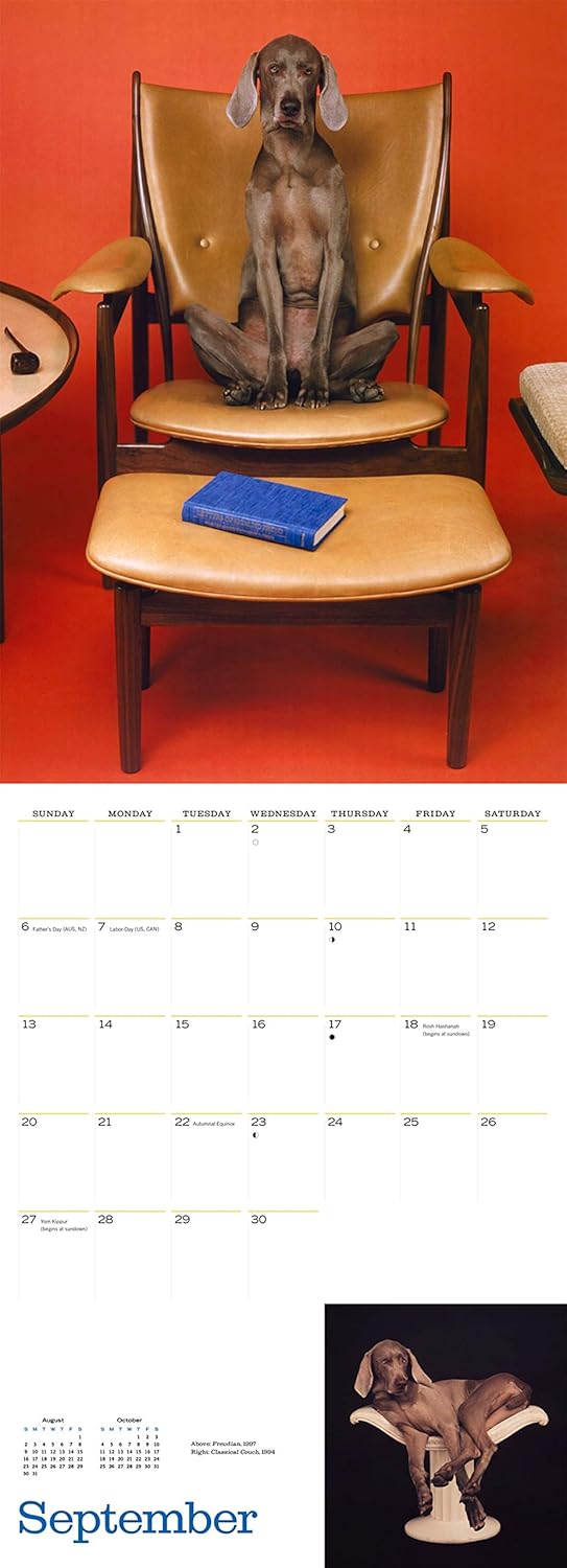 CAL 20 WILLIAM WEGMAN MANS BEST FRIEND