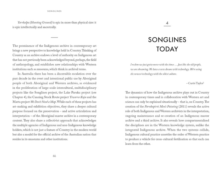 Songlines: The Power and Promise Book