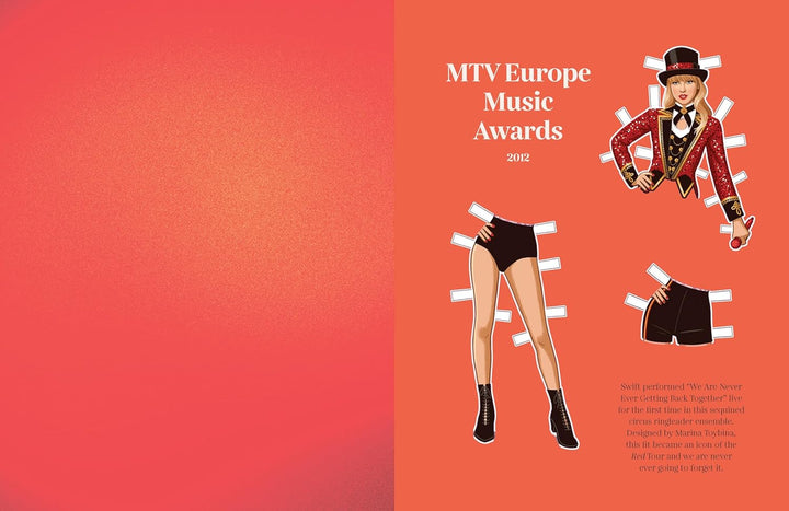 Dress Up Taylor: A Taylor Swift paper doll book featuring her iconic eras Book