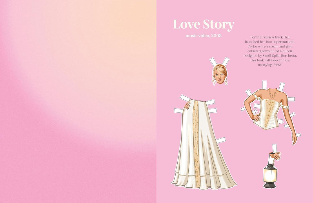 Dress Up Taylor: A Taylor Swift paper doll book featuring her iconic eras Book