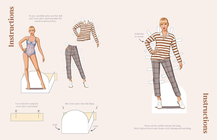 Dress Up Taylor: A Taylor Swift paper doll book featuring her iconic eras Book