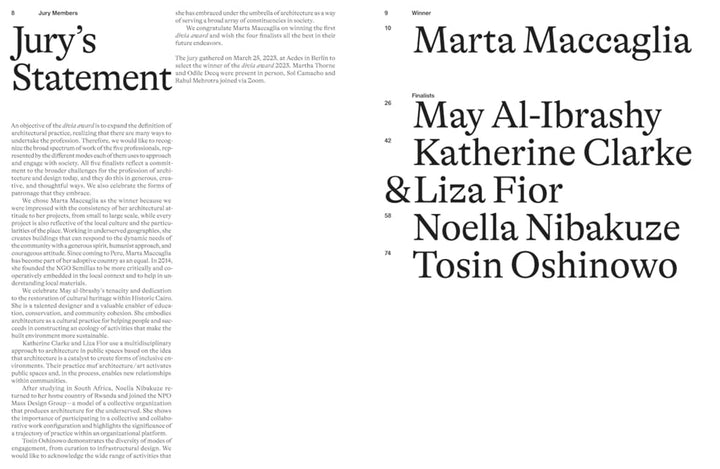 DIVIA Award 2023 Diversity in Architecture Book