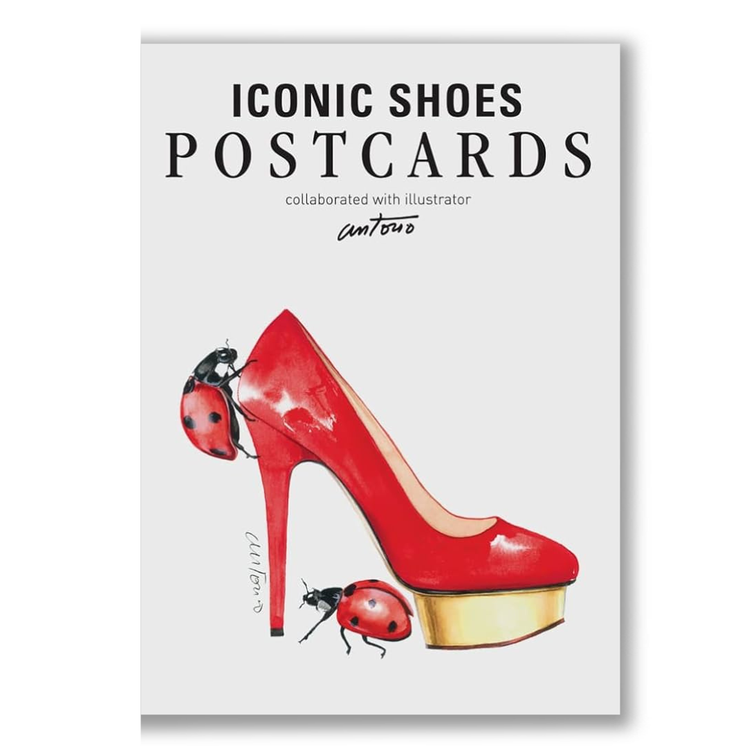 Fashionary Iconic Shoe Postcards Book — book cover