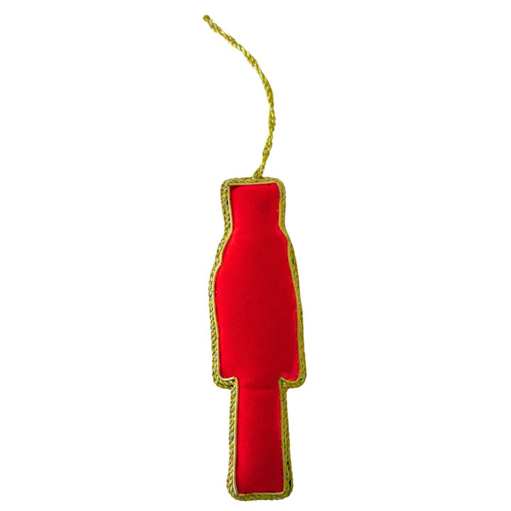 Handmade Nutcracker Soldier Embroidered Ornament