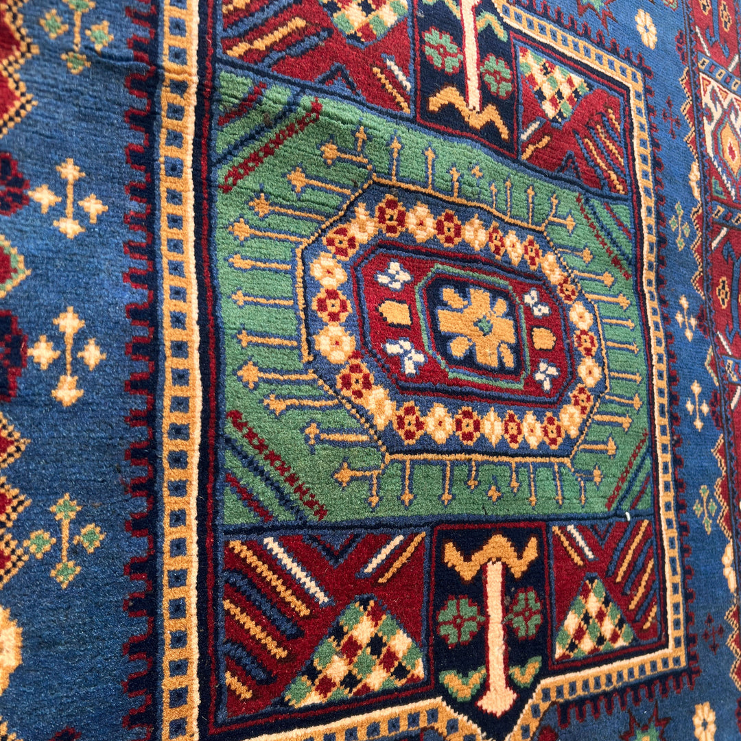 Neel Chobrang, one-of-a-kind Afghan rug — detail