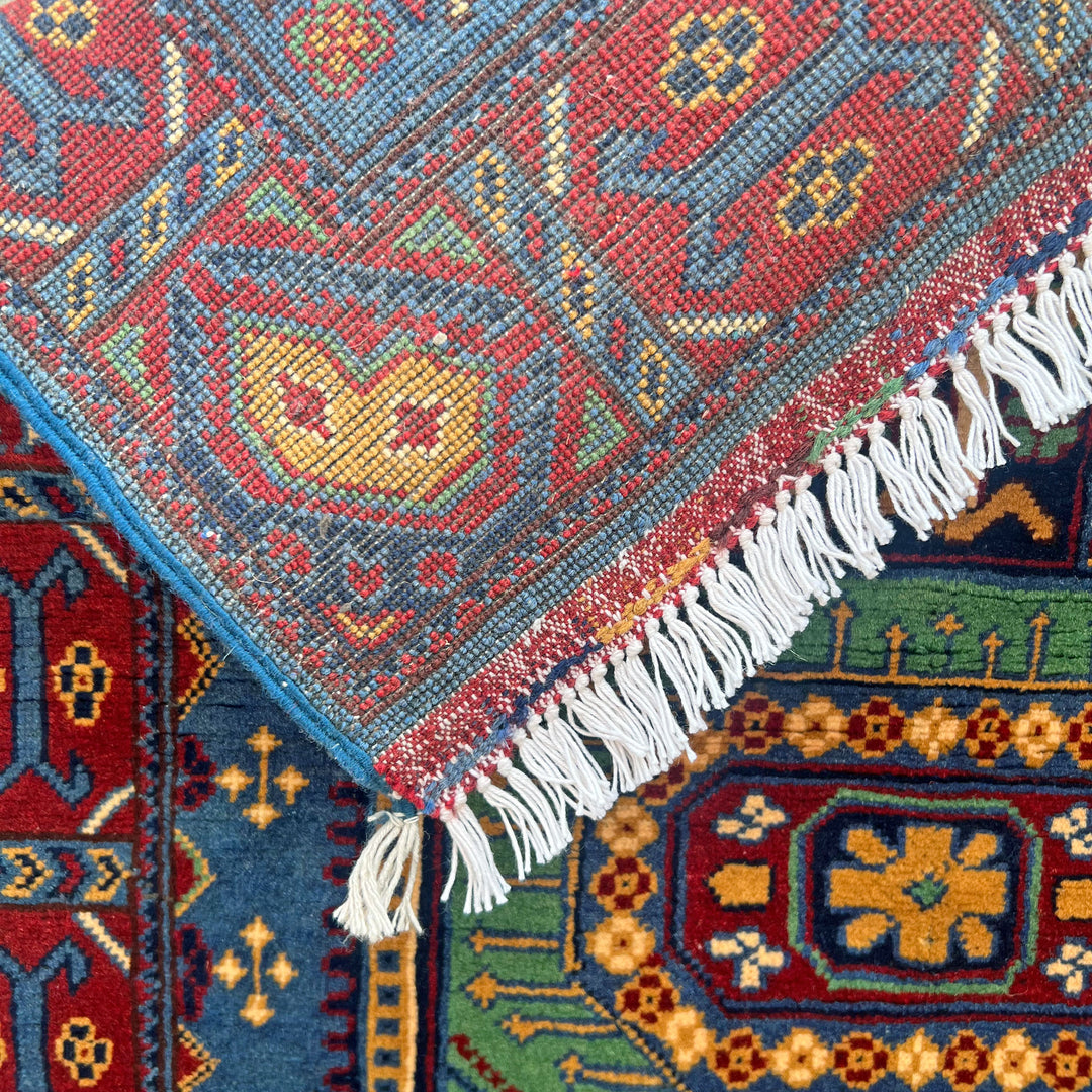 Neel Chobrang, one-of-a-kind Afghan rug — additional view