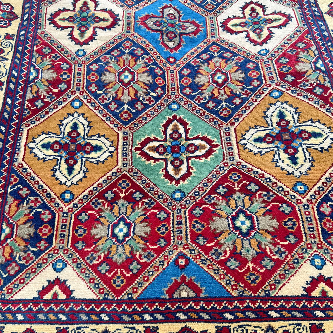 Jaali Chobrang, one-of-a-kind Afghan rug — detail
