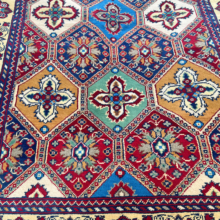 Jaali Chobrang, one-of-a-kind Afghan rug — detail