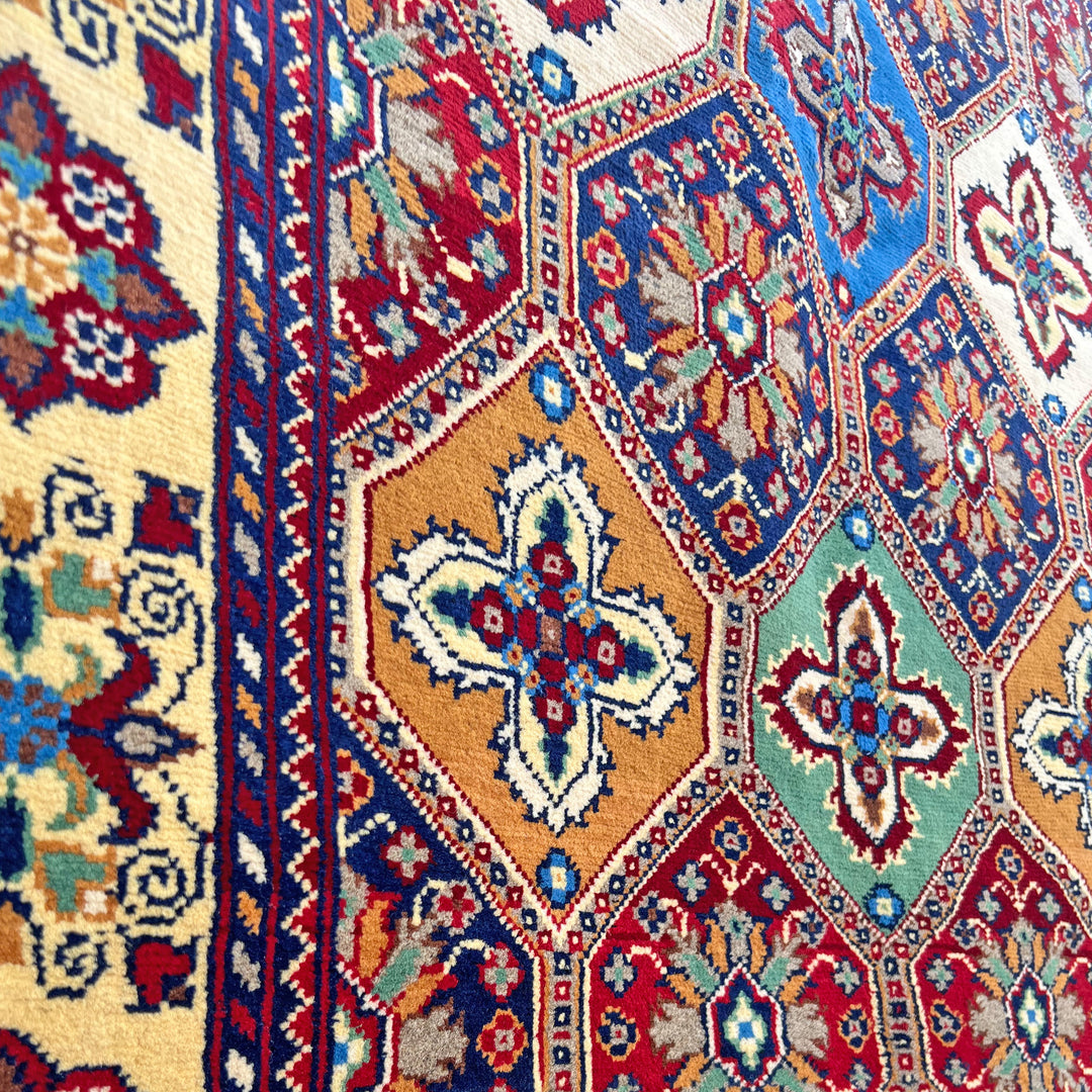 Jaali Chobrang, one-of-a-kind Afghan rug — additional view
