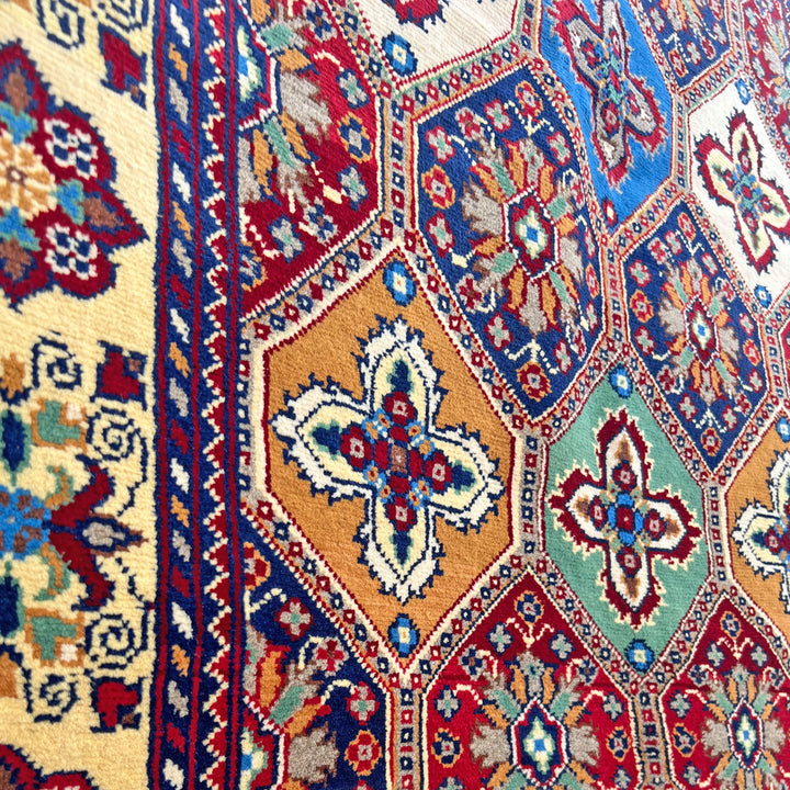Jaali Chobrang, one-of-a-kind Afghan rug — additional view