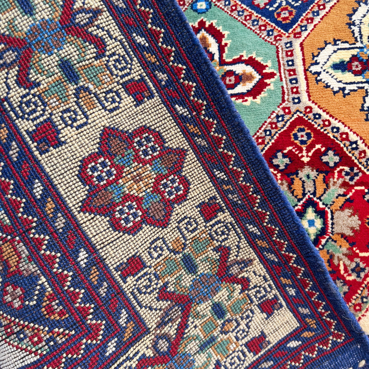 Jaali Chobrang, one-of-a-kind Afghan rug — additional view
