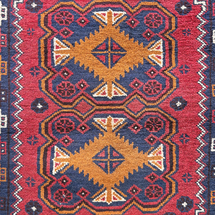 Safar Baluchi One-OF-A-Kind-Afghan Rug