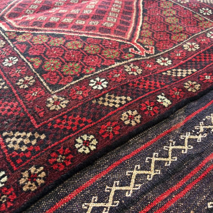 Gulistan Surplus, one-of-a-kind Afghan rug — detail