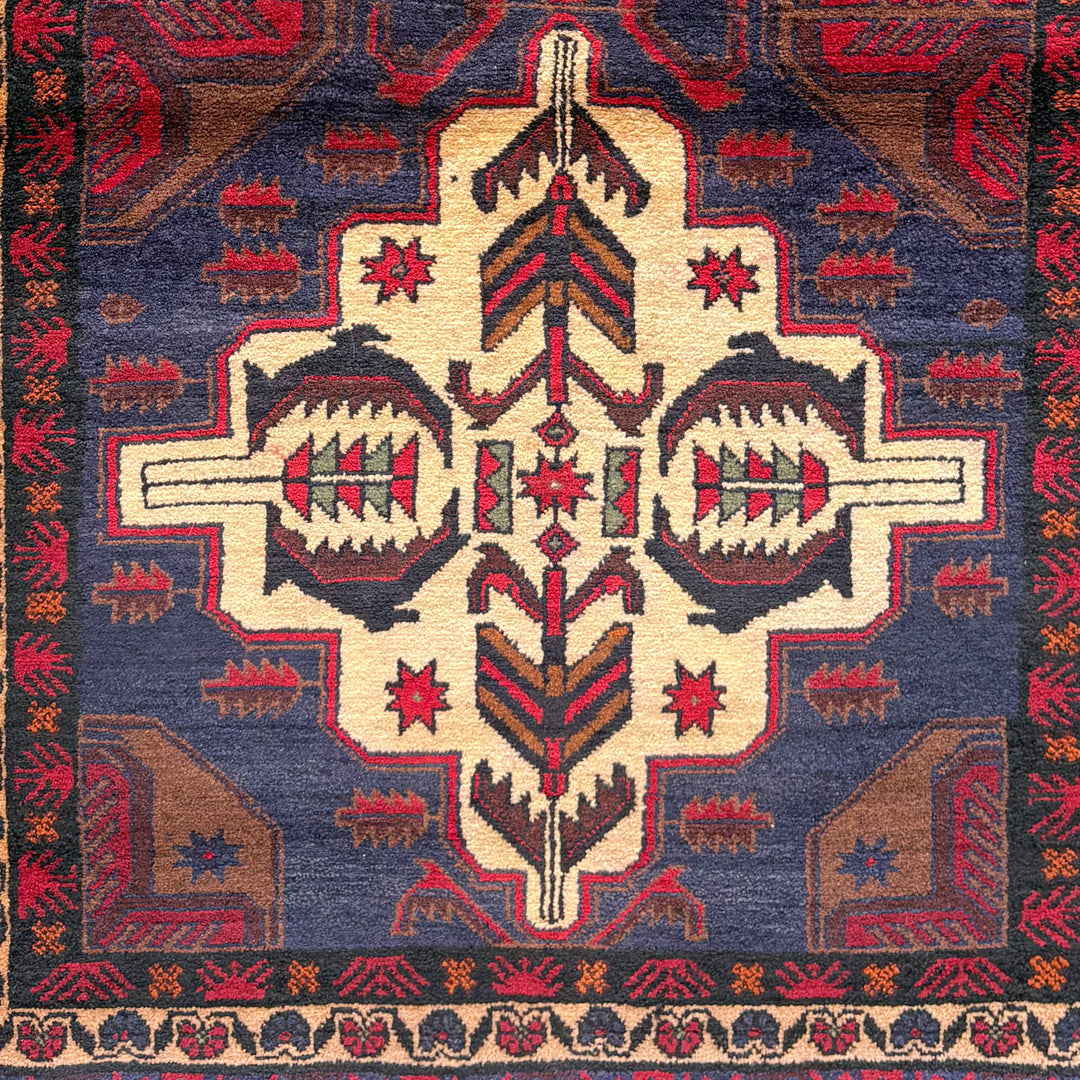Kohra Baluchi One-OF-A-Kind-Afghan Rug
