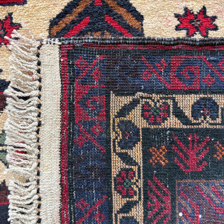 Kohra Baluchi One-OF-A-Kind-Afghan Rug