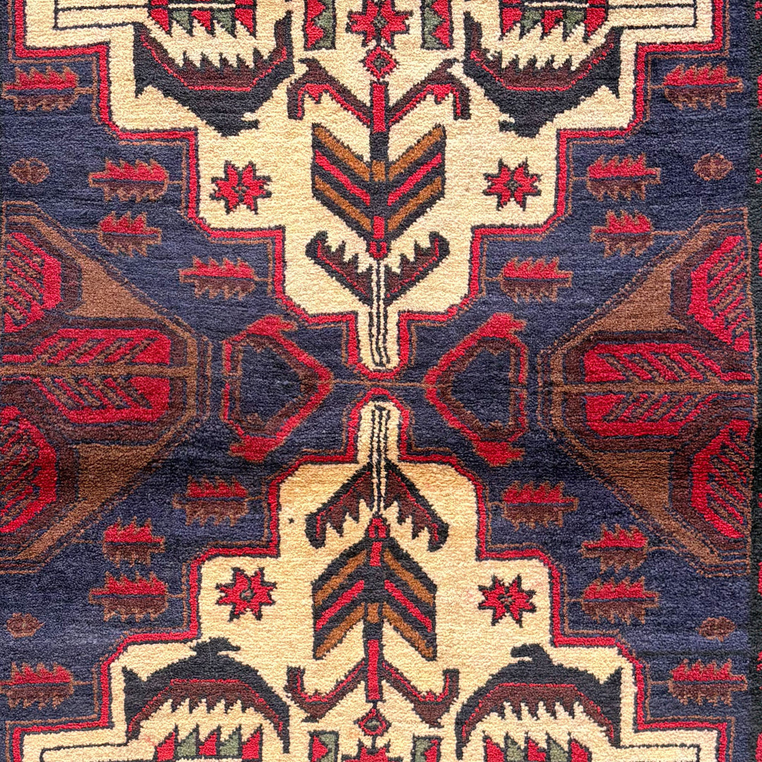 Kohra Baluchi One-OF-A-Kind-Afghan Rug