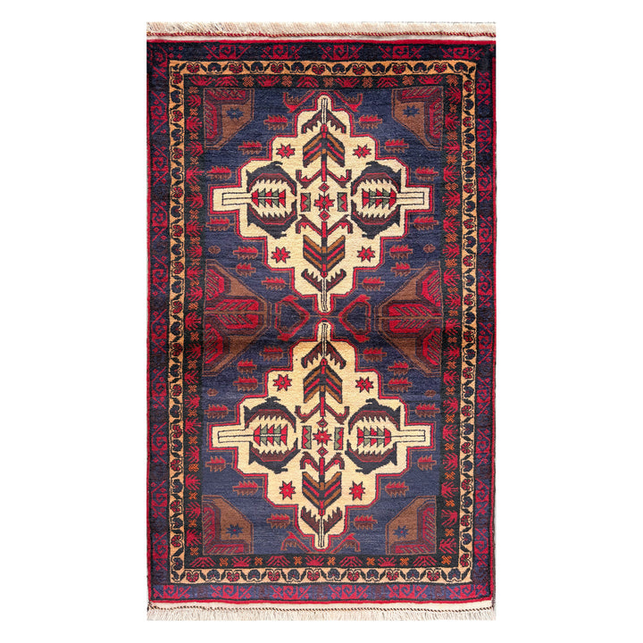 Kohra Baluchi One-OF-A-Kind-Afghan Rug