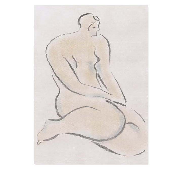 Pastel nude 04 By Little Dean Art Print